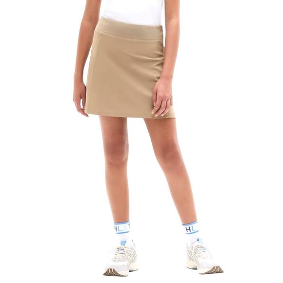 Athleta Girl XL 14 Khaki School Day Skort Uniform Skirt Beige Tan - Picture 1 of 8